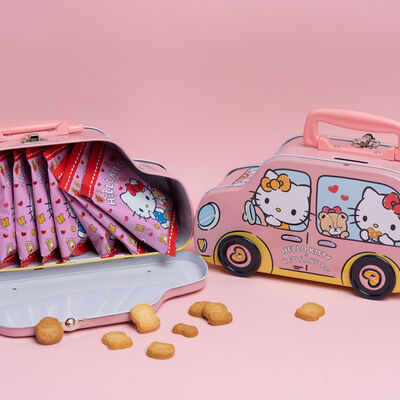 Hello Kitty 牛奶小餅乾-汽車